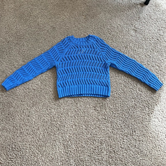 AE Blue Knitted Sweater Size M - Picture 3 of 5